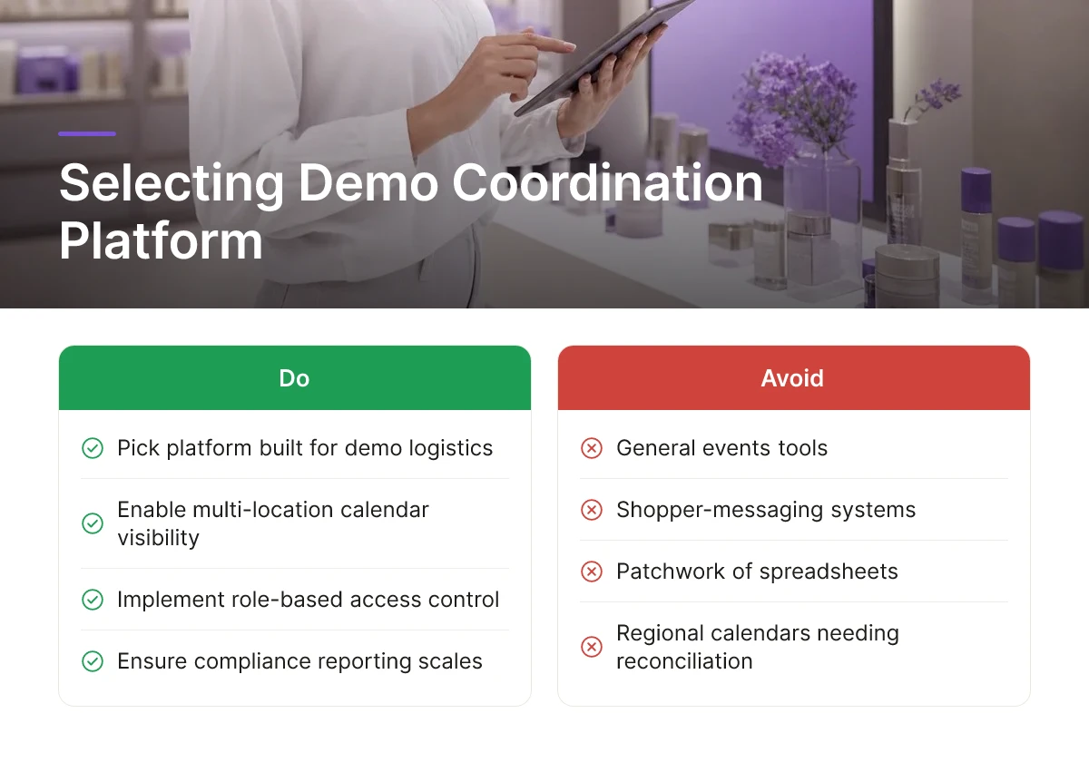 Selecting Demo Coordination Platform