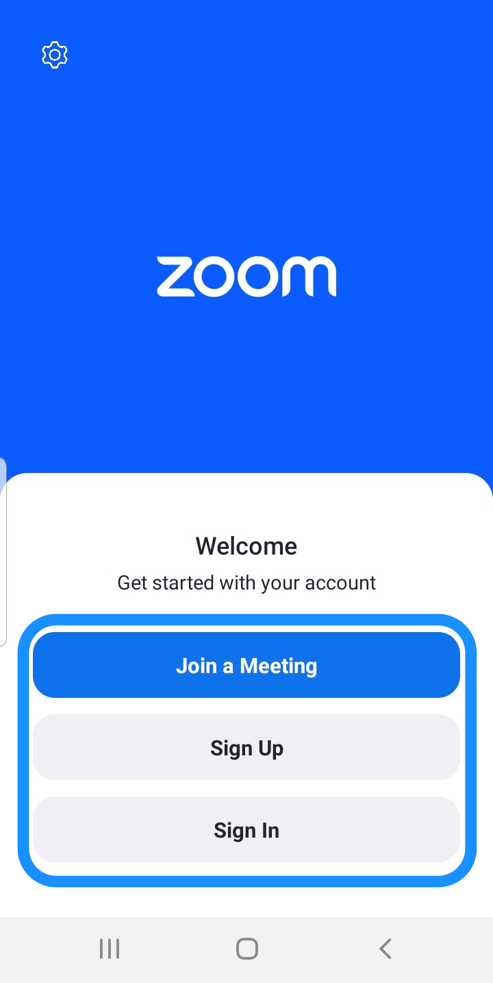 Joining a meeting from Zoom mobile app