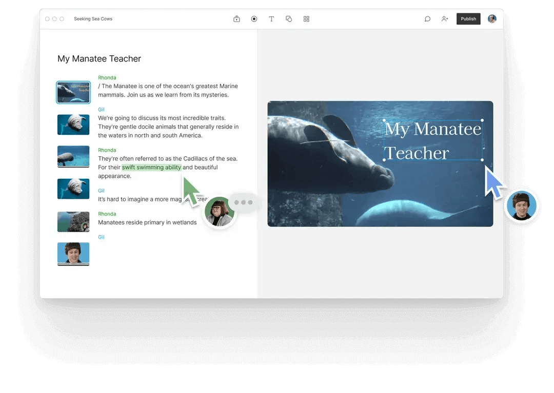 Descript’s video editing software makes it easy to polish your videos before going live.