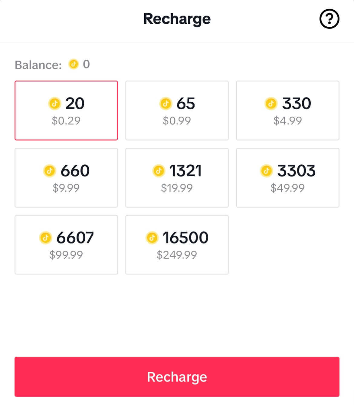 Buying coins to gift creators on TikTok