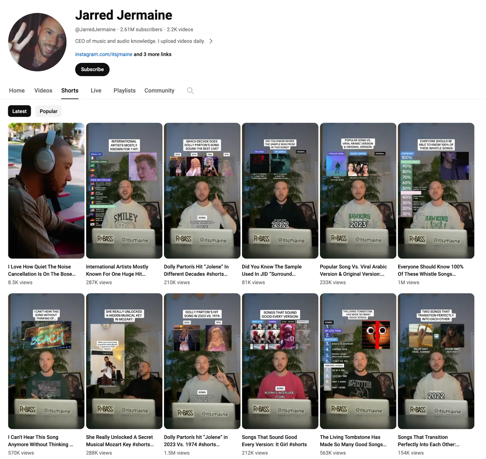 YouTube Shorts from Jarred Jermaine
