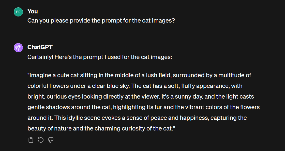 ChatGPT image prompt