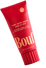 A red tube of Boulle is on a black background.