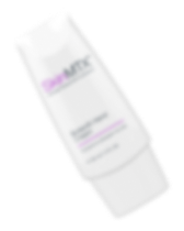 A bottle of lotion with a white label.