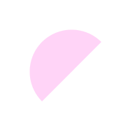 A pink circle with a white outline.