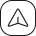 A black and white icon of an arrow pointing up.