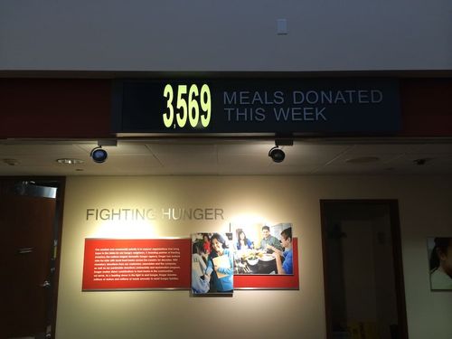 digital signage at a corporation