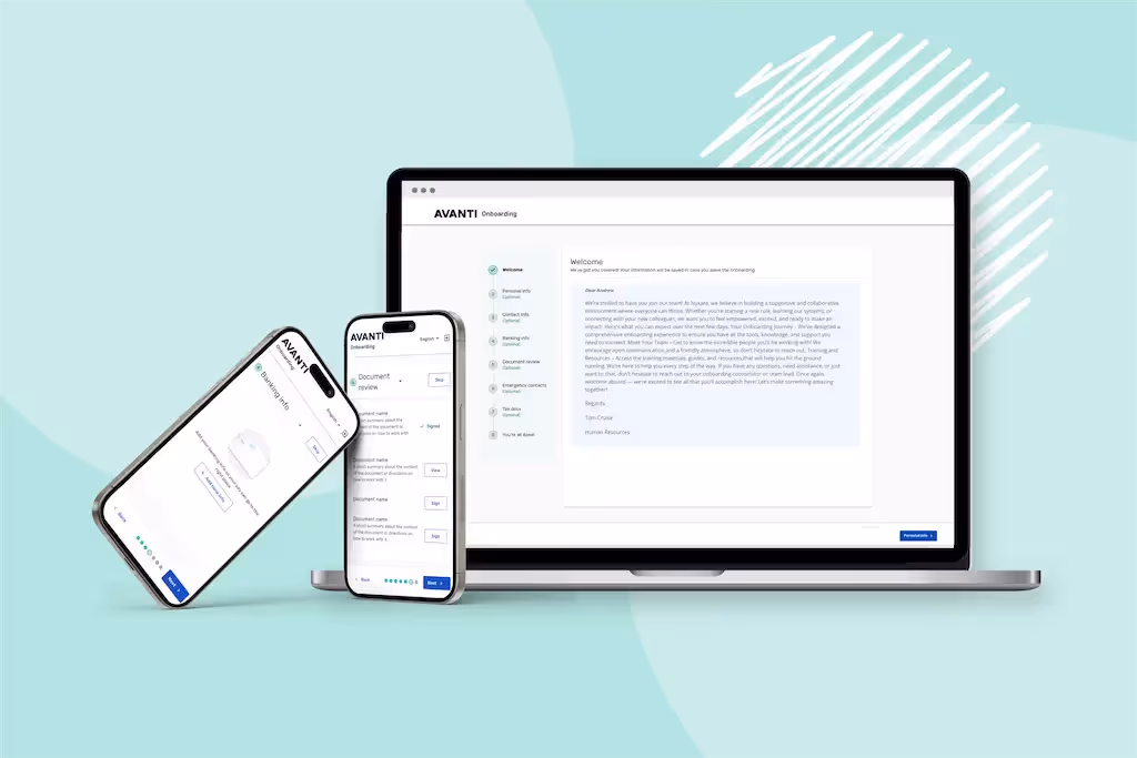Save time and empower new hires with Avanti Onboarding