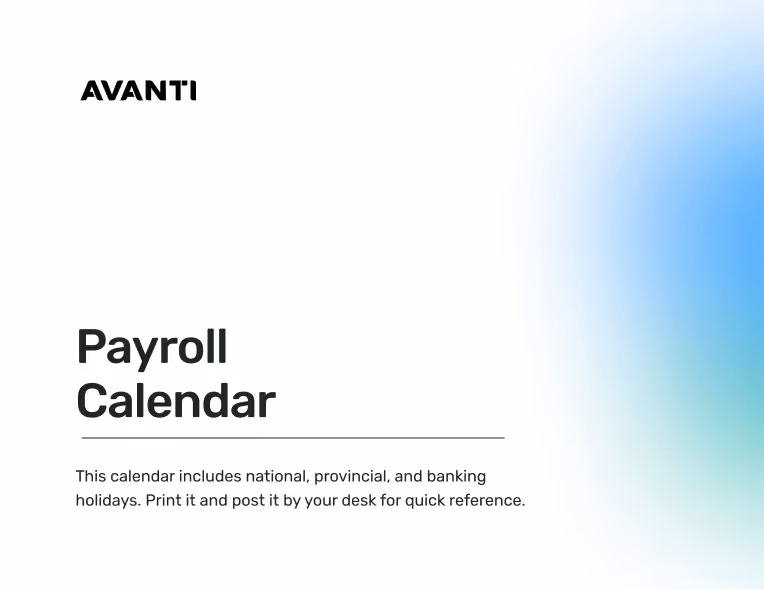 Payroll Calendar