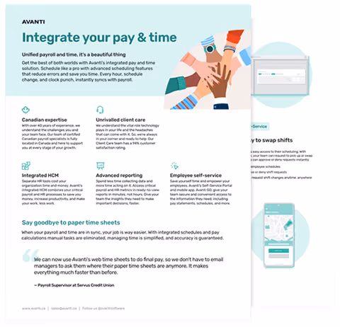 Integrate Your Pay and time