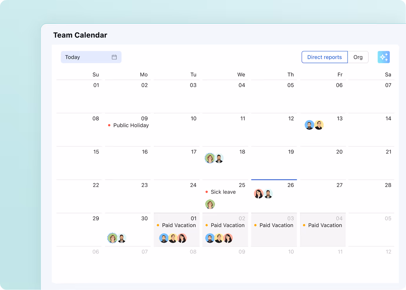 Workforce management absence management software