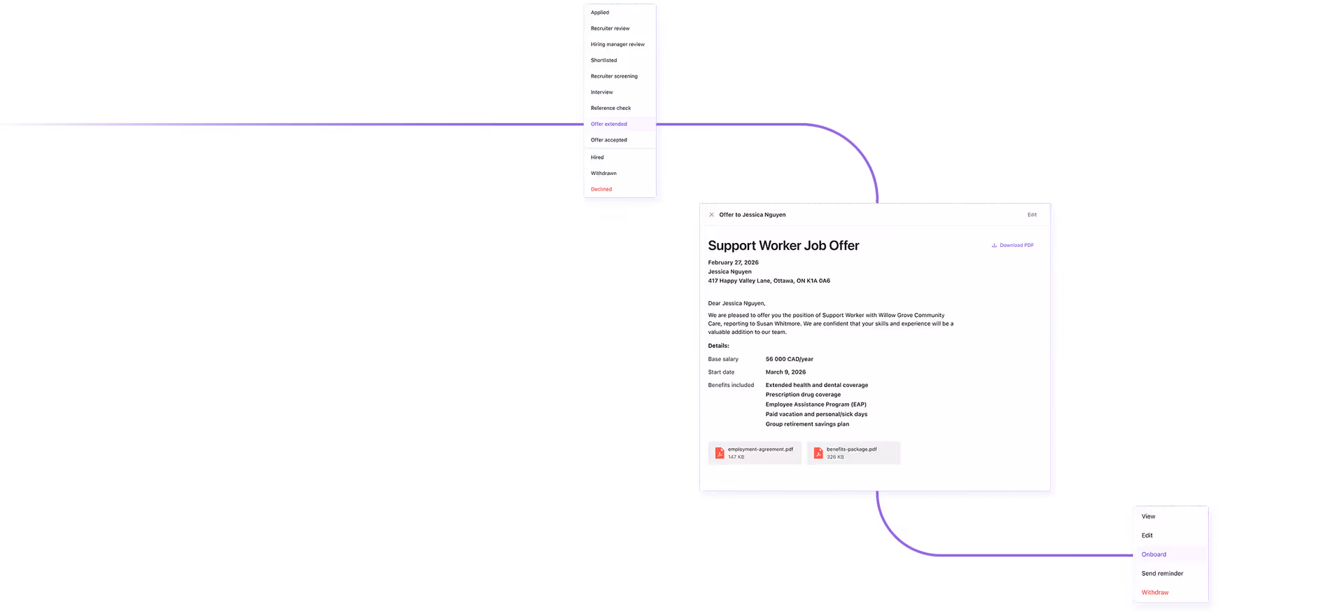 Application management onboarding software