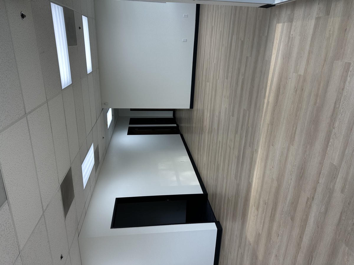 Interface luxury vinyl plank flooring installed in a commercial office suite in Livermore, California