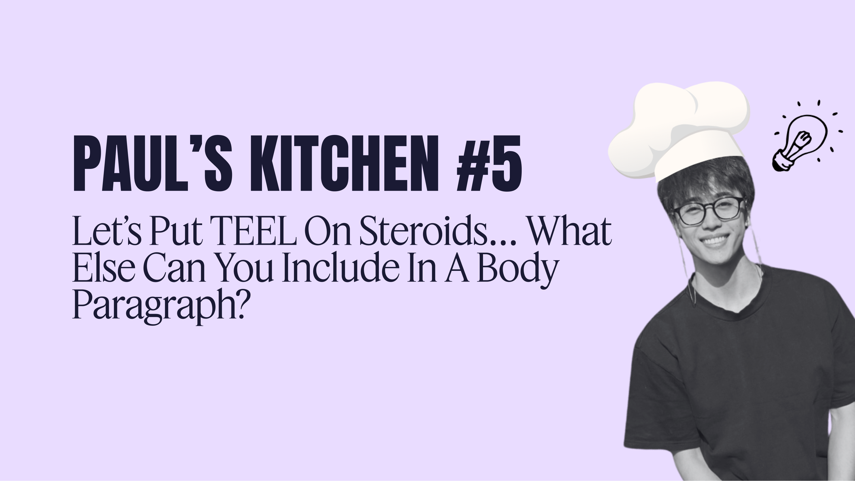 Let’s put TEEL on steroids… what else can you include in a body paragraph?
