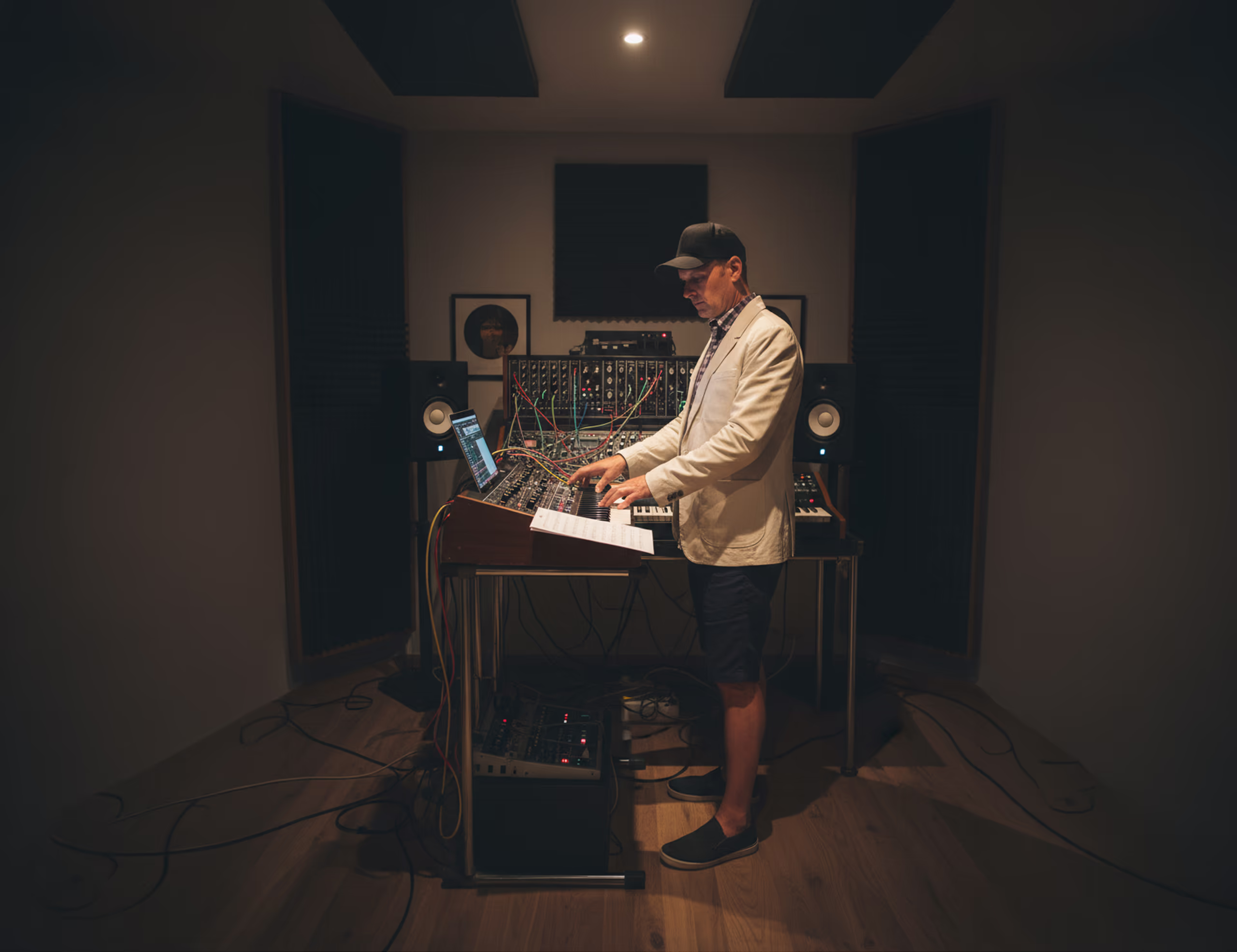 PK in the studio.