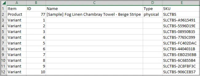 Formatting Product Information