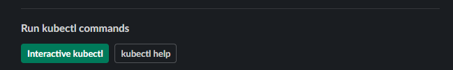 Kubectl commands running in a slack channel