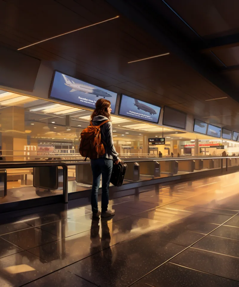 A lone traveller
