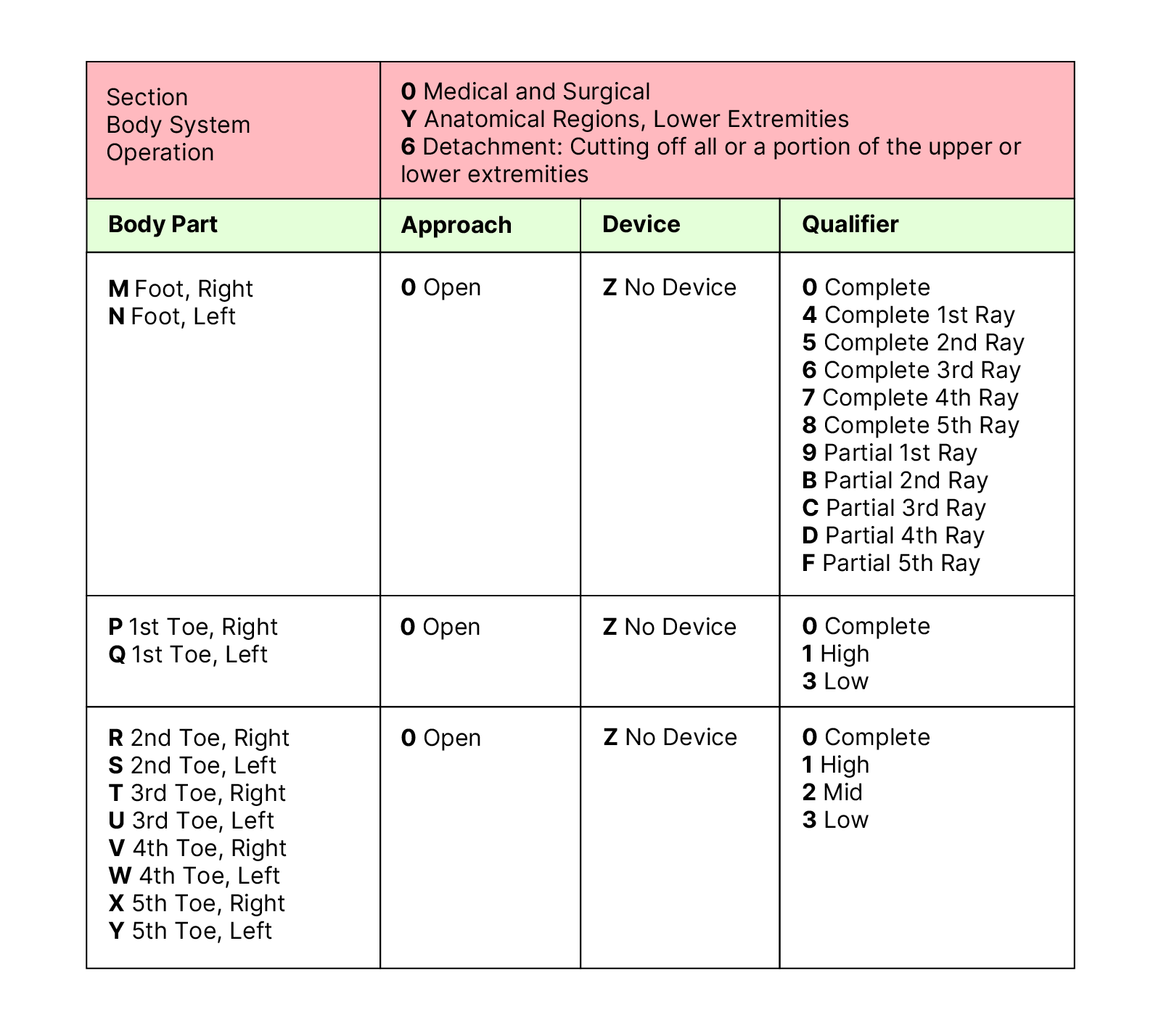 Coverself | ICD-10-PCS Coding for Hand and Foot Amputations