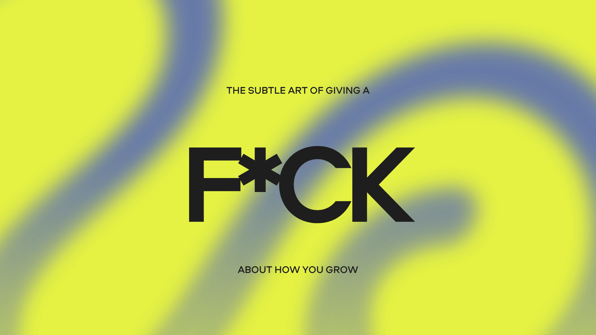 Lime background with blog title in bold black letters about growing your brand