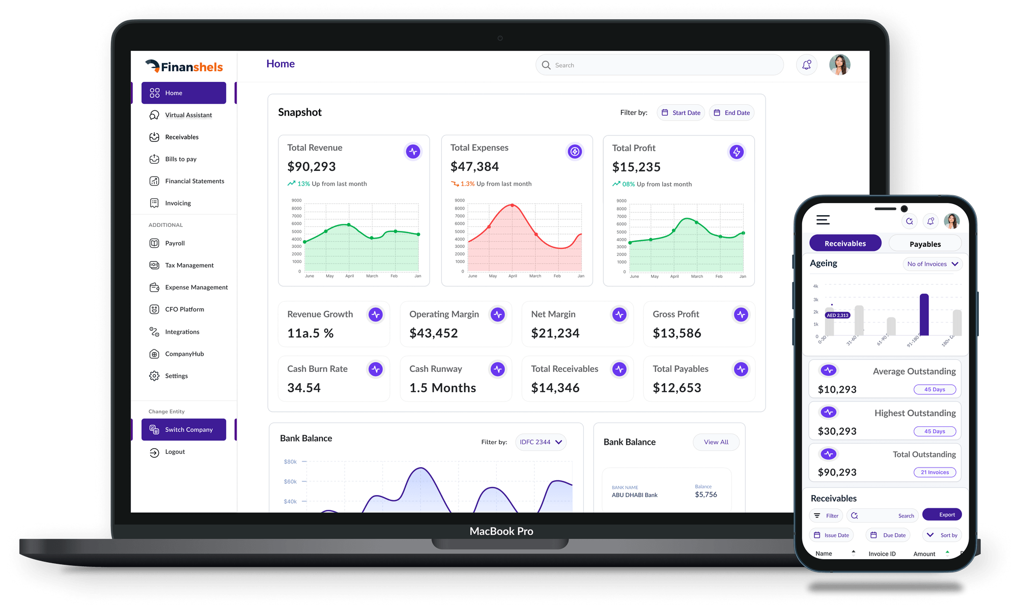 Finanshels: screenshot