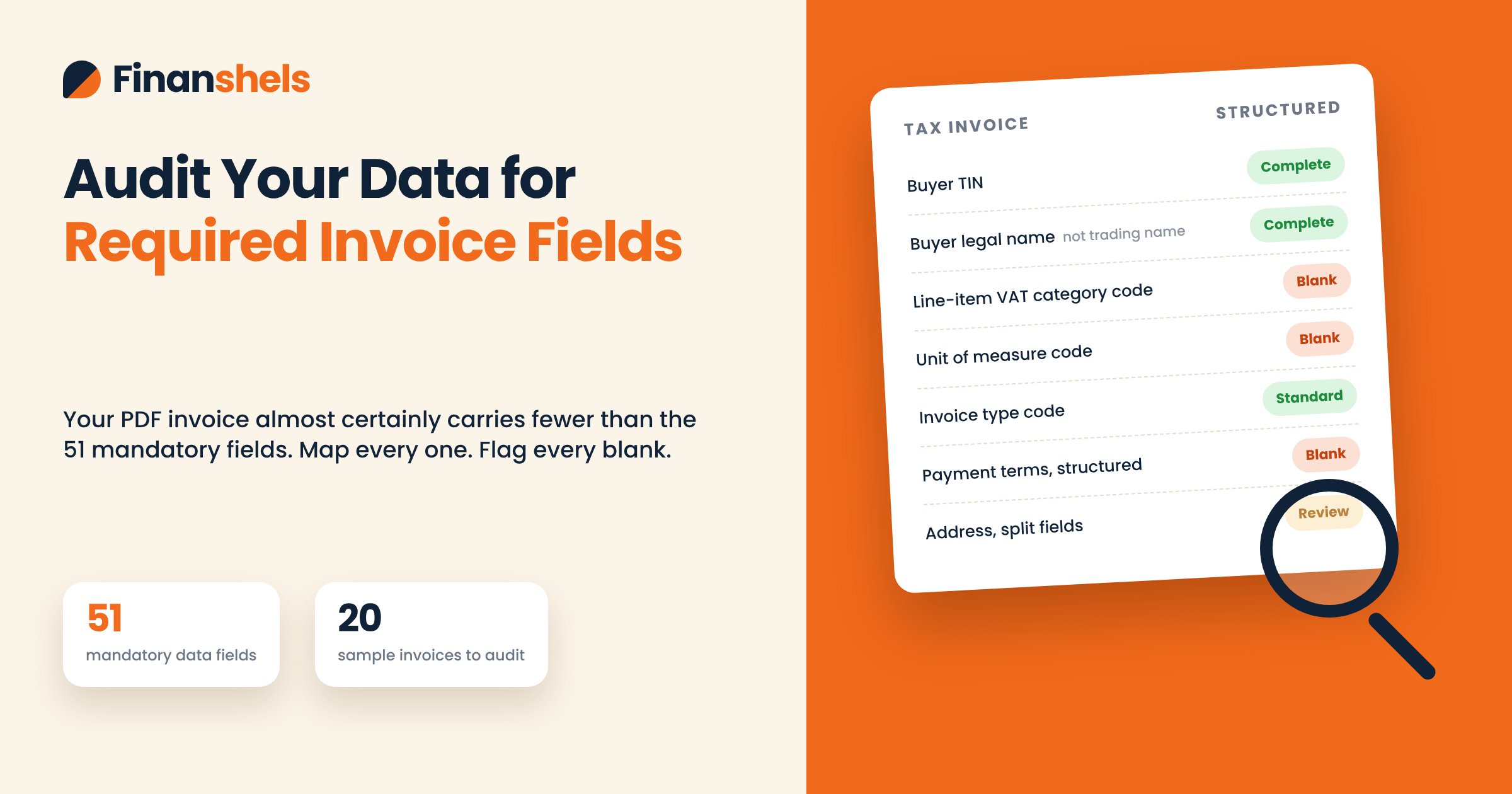 Reviewing invoice data fields for UAE e-invoicing readiness