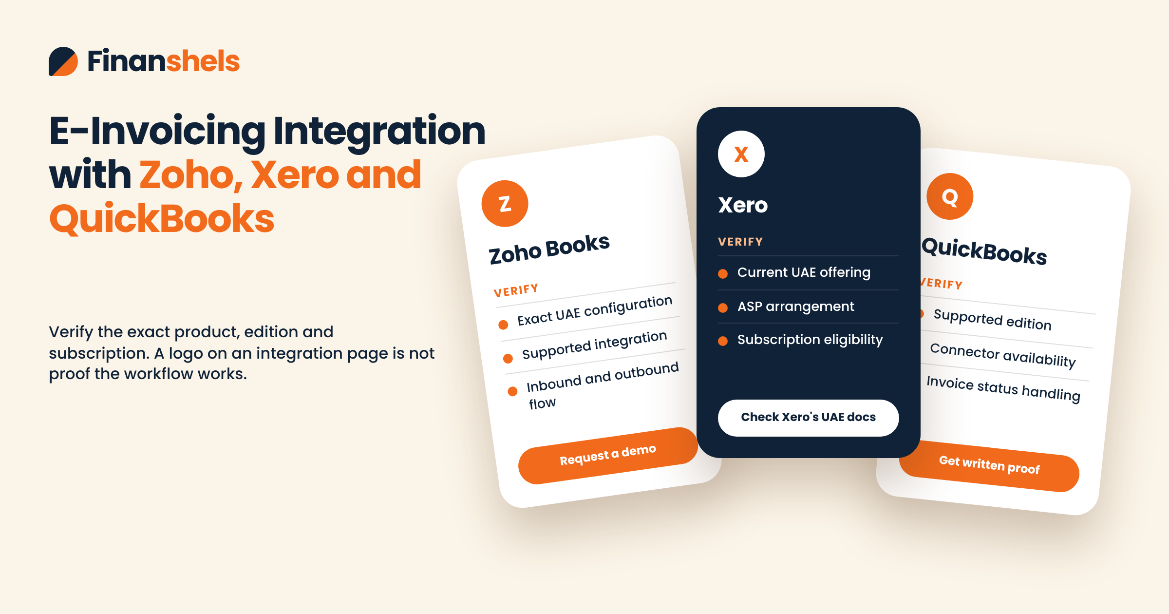 E-invoicing integration considerations for Zoho Books, Xero and QuickBooks