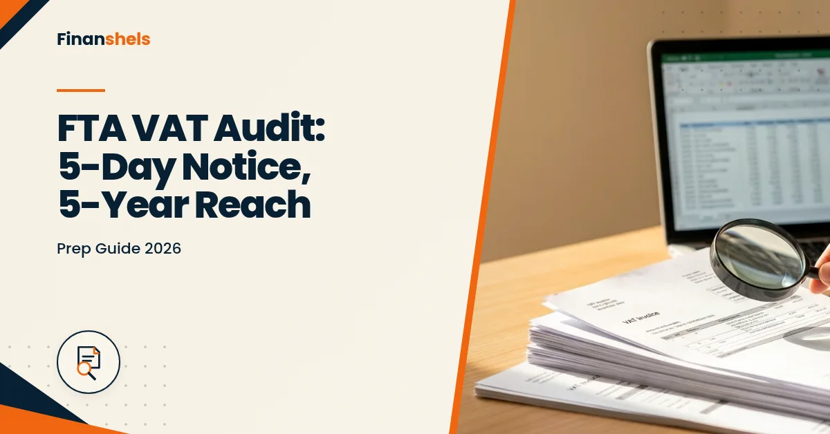 FTA VAT Audit: 5-Day Notice, 5-Year Reach — Prep Guide 2026