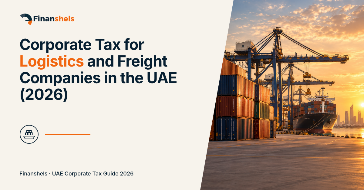 Corporate Tax for Logistics and Freight Companies in the UAE (2026)