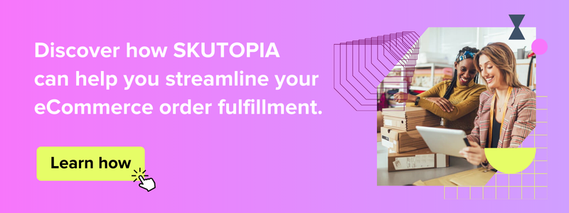 A pink background with a white lettered message that says