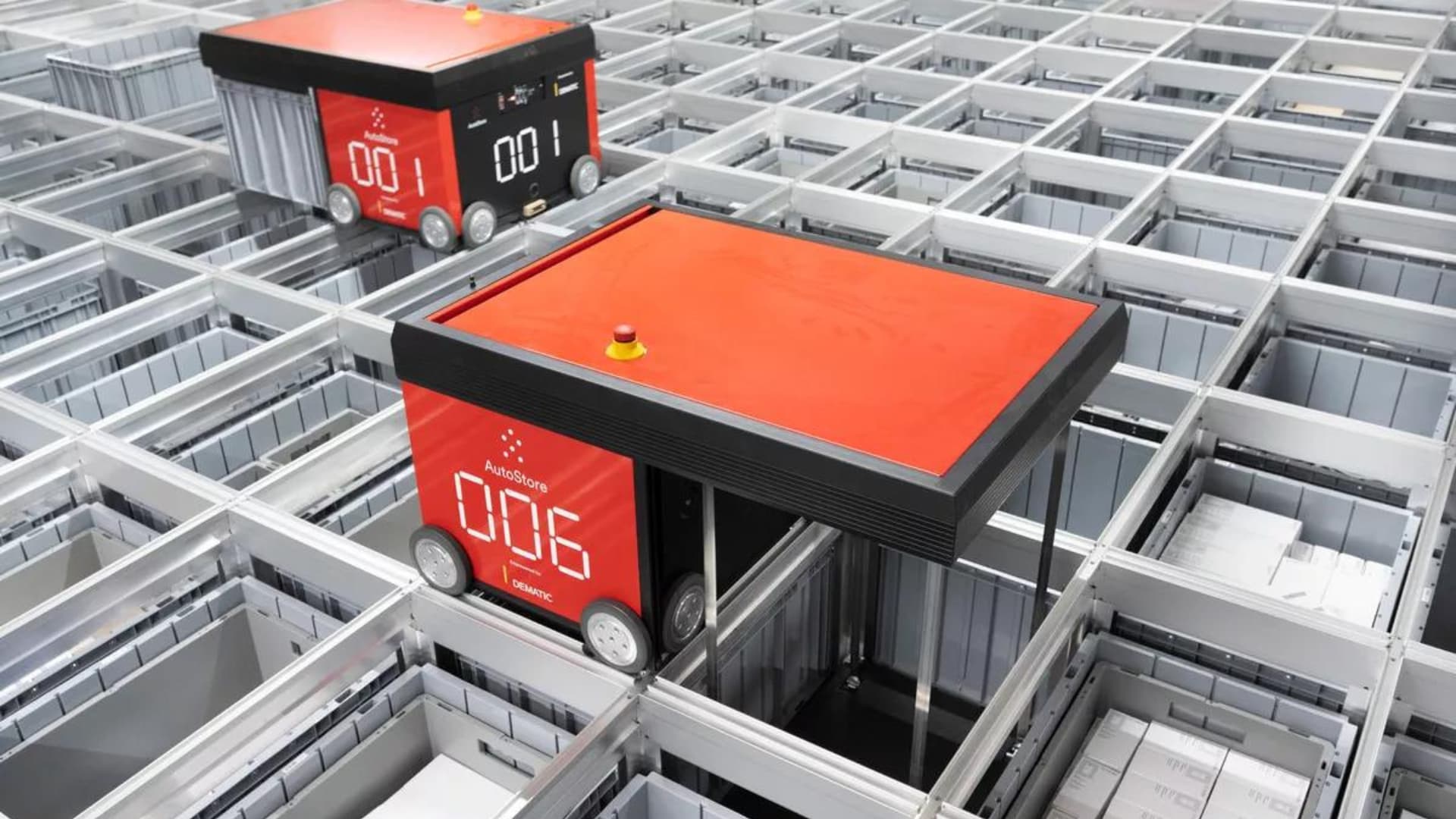 A red and black box with a number 06 on it.
