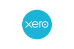 A blue circle with the word Xero in white.