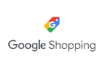 A logo for Google Shopping.
