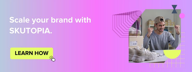 A pink background with a white and black image of a bed.