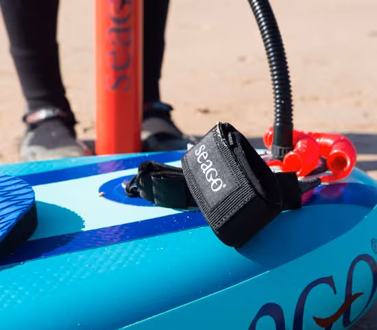 a person on a surfboard