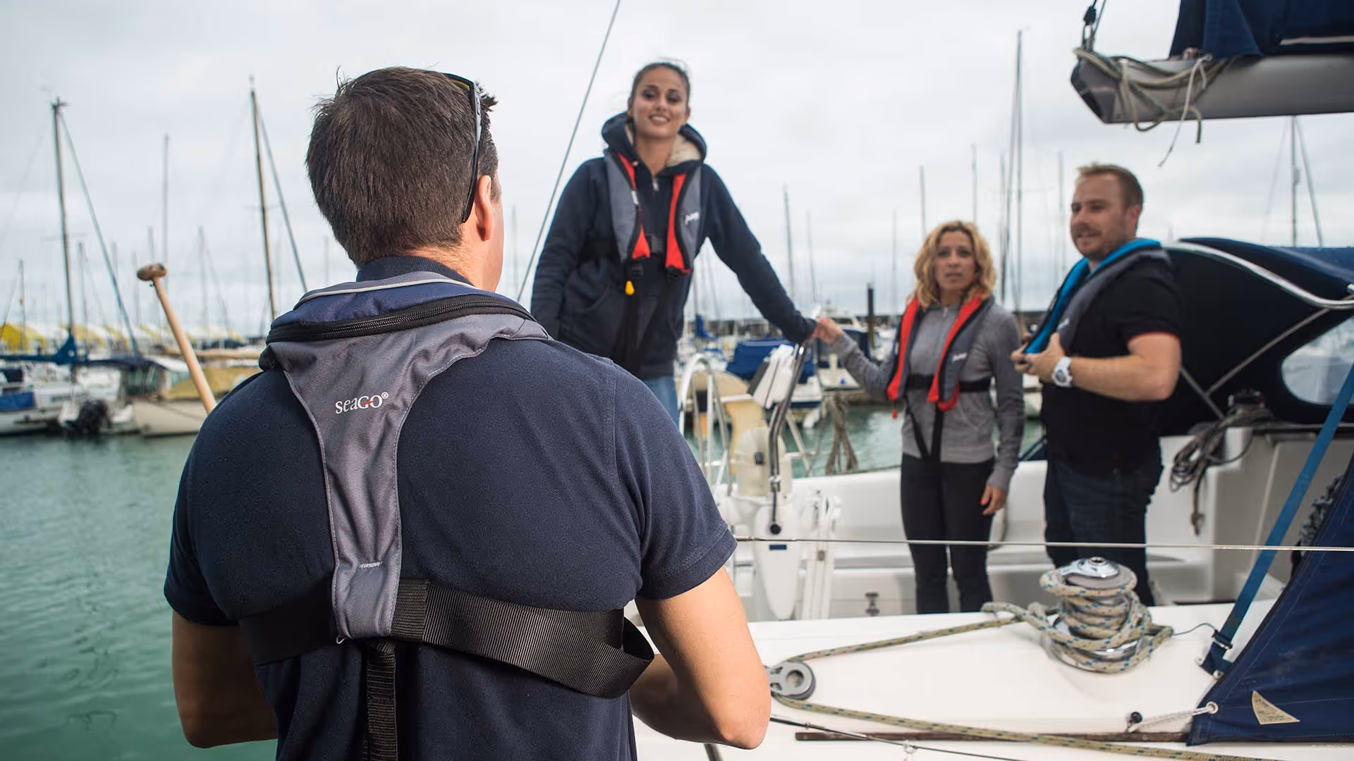 a group of people on a boat