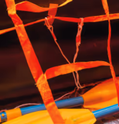 a close-up of some wires