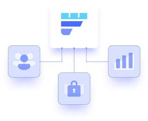 Fordefi team illustration for collaboration, security and evolving.