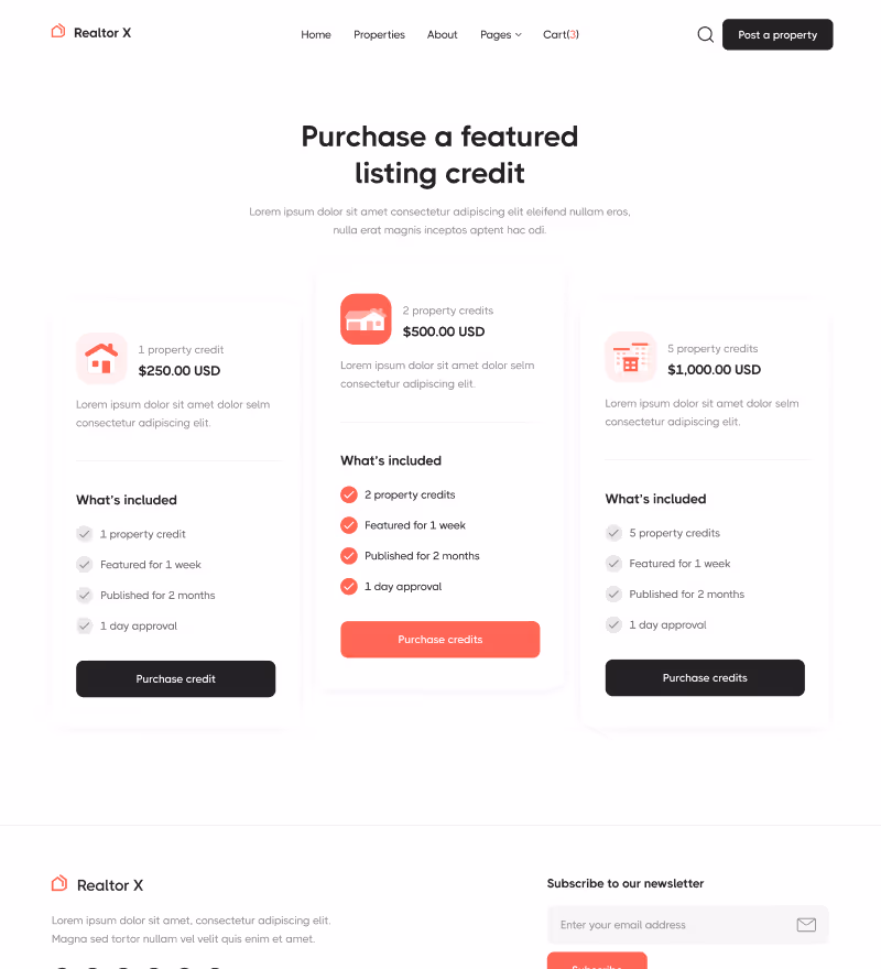eCommerce - Realtor X Webflow Template