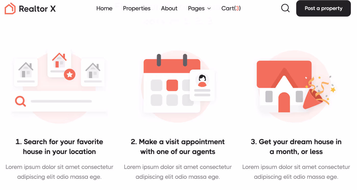 Icons And Graphics - Realtor X Webflow Template