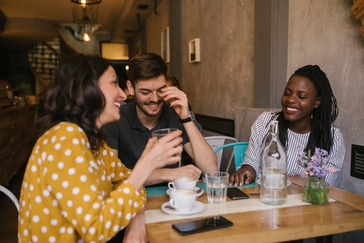 friends eating around the table