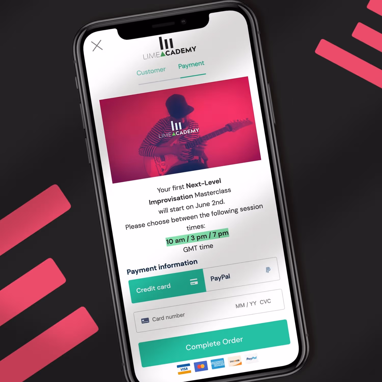 Lime Academy web design