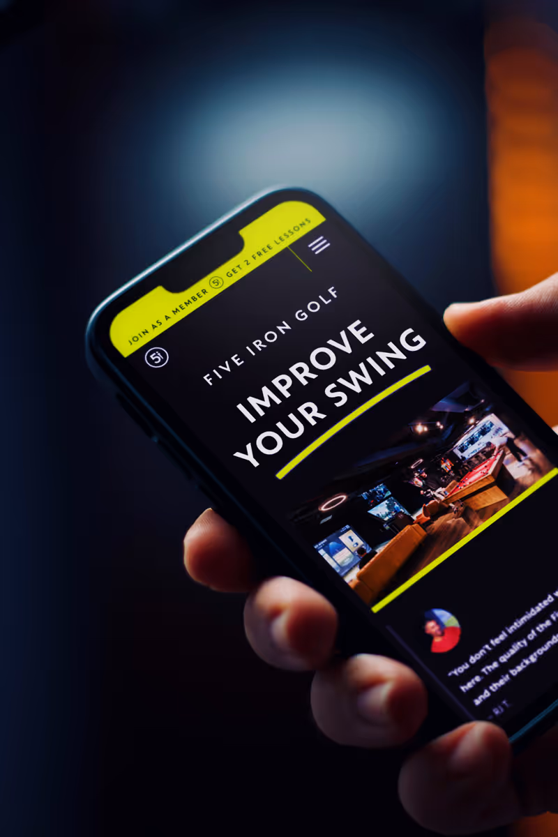 FiveIron web design