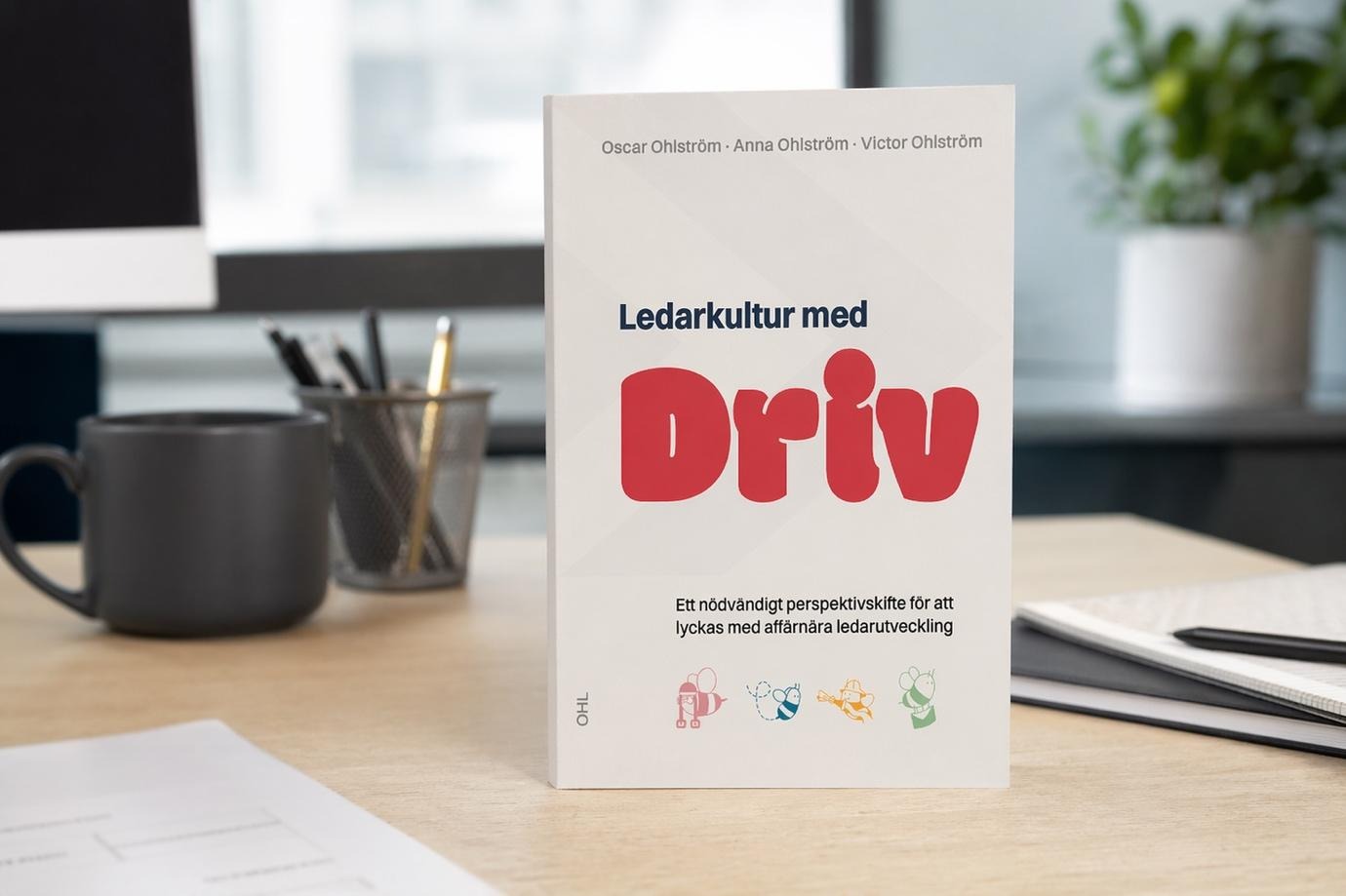 A white book on a tableDescription automatically generated