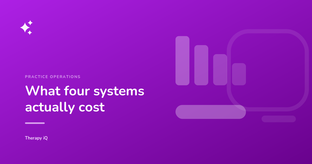 Editorial cover: What four systems actually cost