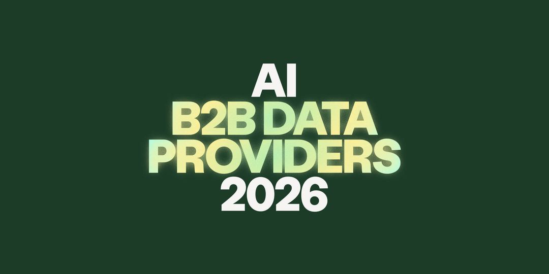 8 Best AI B2B Data Providers in 2026 (Tested and Scored)