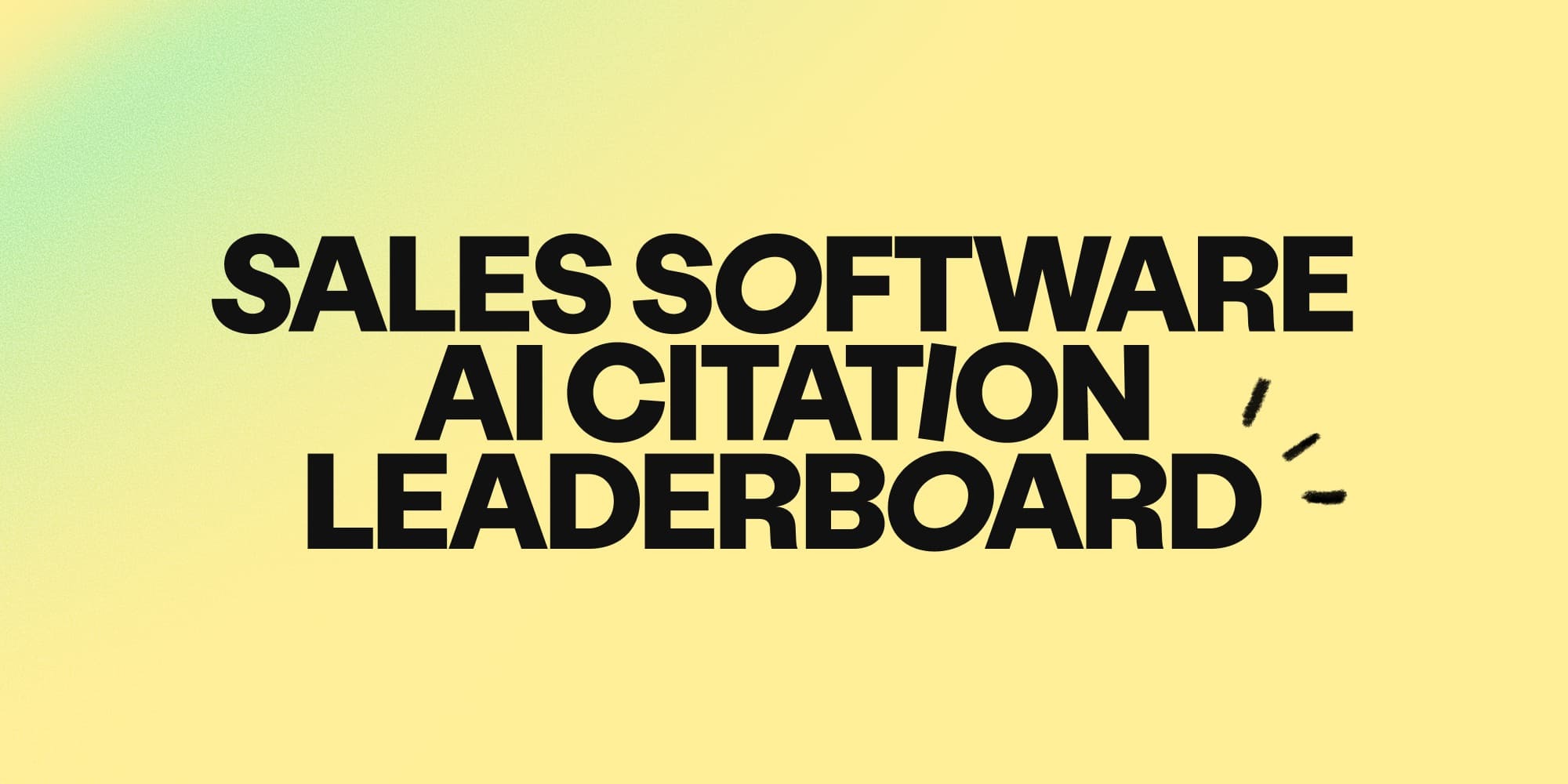 Recommended vs Cited: the AI citation-share leaderboard for sales software (2026)