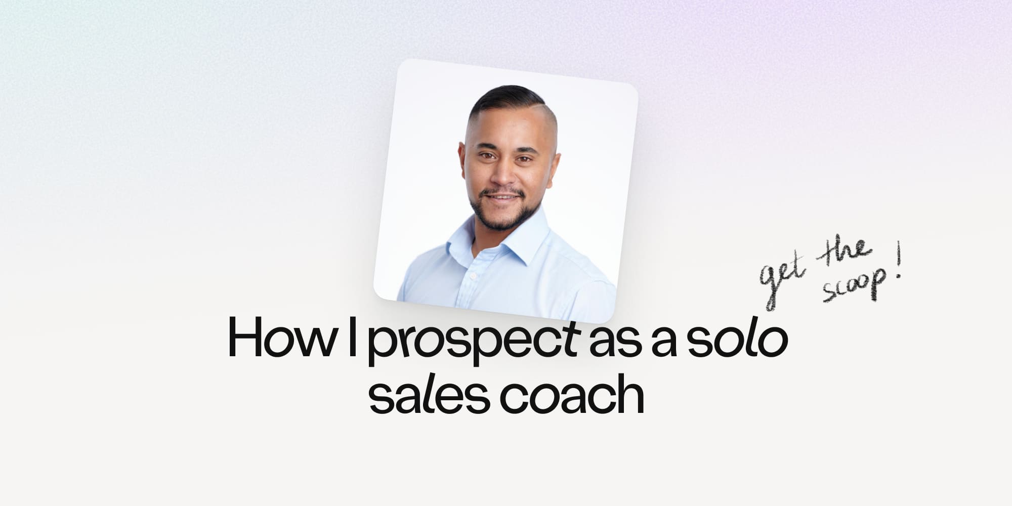 How I prospect as a solo sales coach: my Amplemarket and ChatGPT workflow