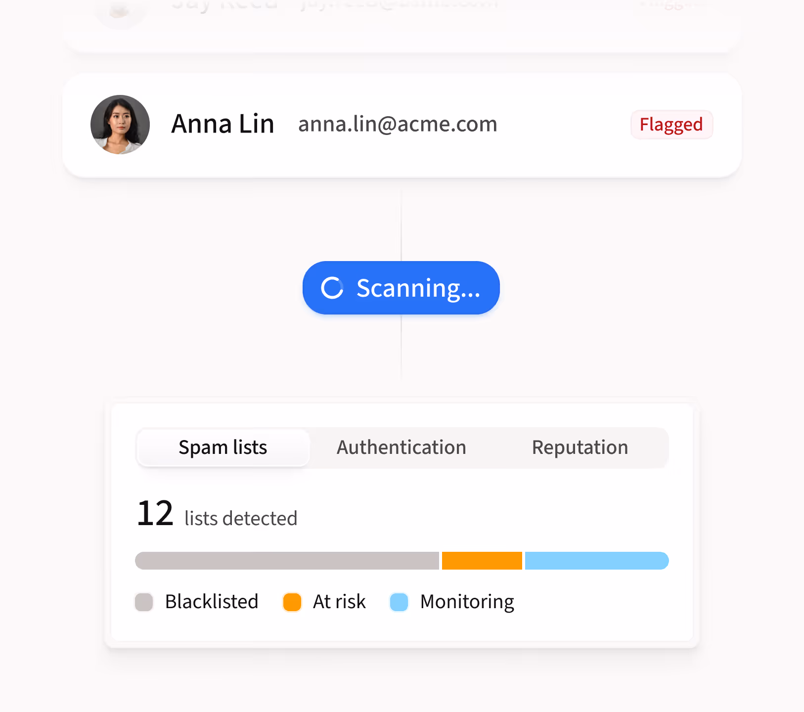 Product screen displaying AI generating a sequence