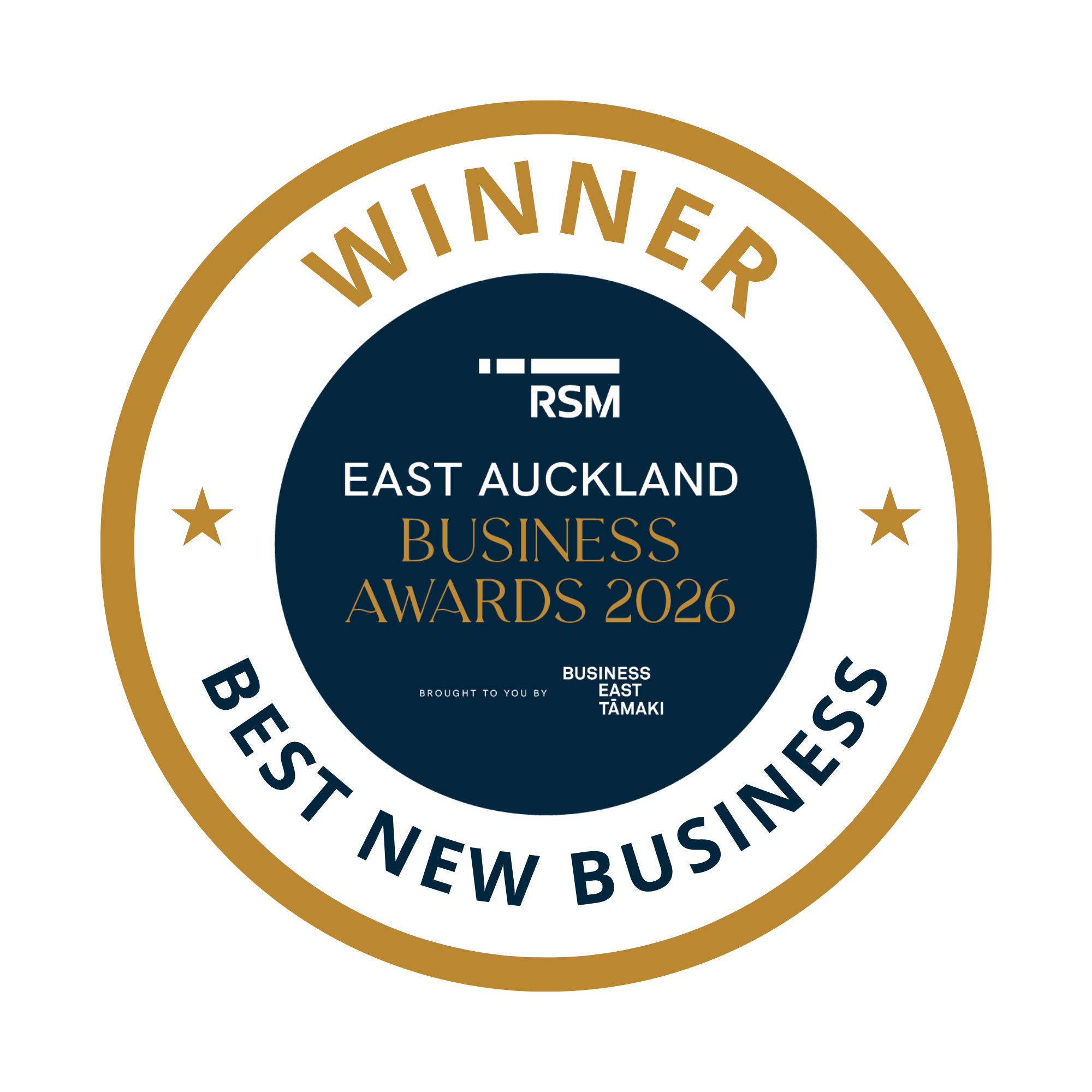 Winner, East Auckland Business Awards 2026 Best New Business